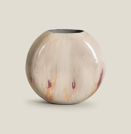 Golden Elegance Flower Vase