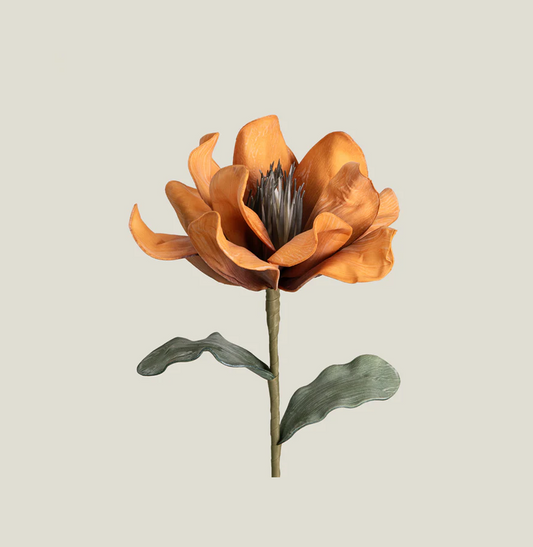 Golden Lotus Bloom Sculpture