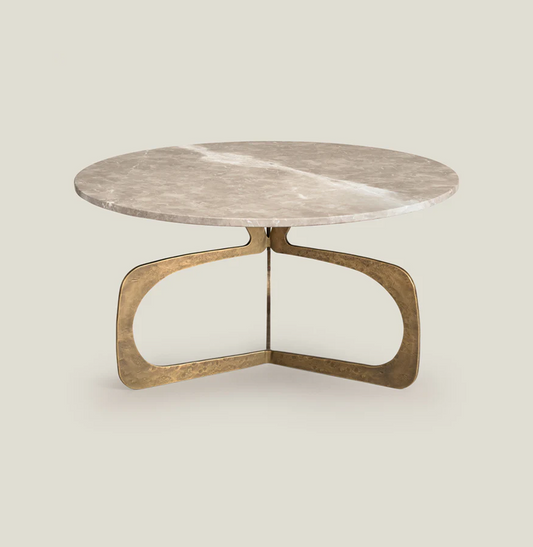 Hammered Brass Coffee Table