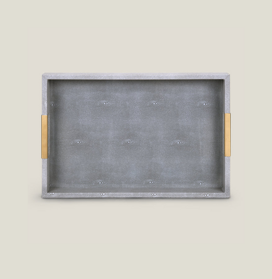 Shagreen Leather Vanity Tray