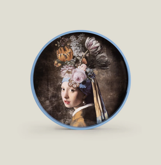 Golden Rim Porcelain Plate Set