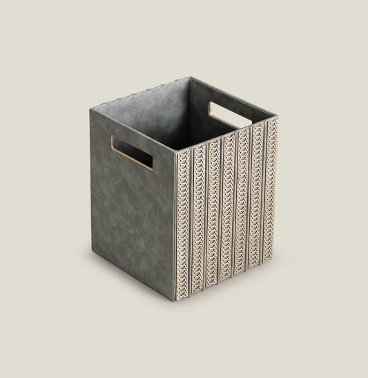 Herringbone Fabric Storage Cube